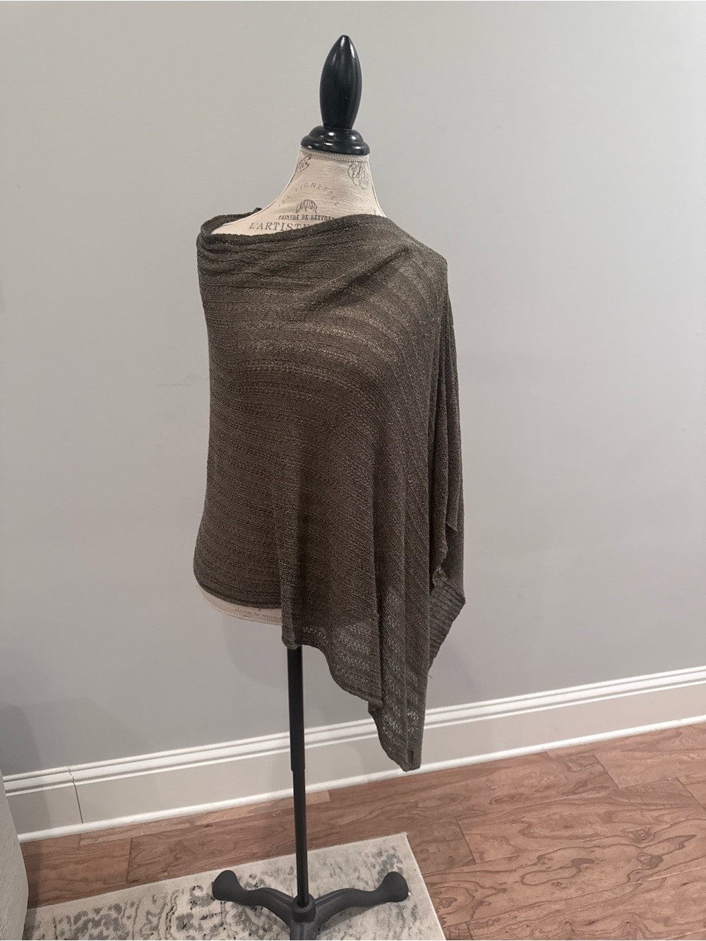 a new day Dark Green Lightweight Knit Wrap